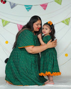Pickle Green Ikat Mother Daughter Twinning