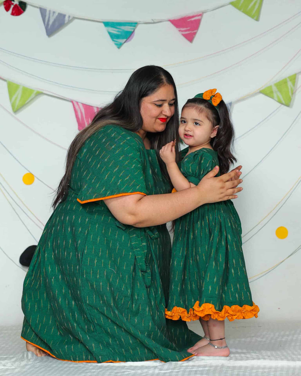 Pickle Green Ikat Family Set