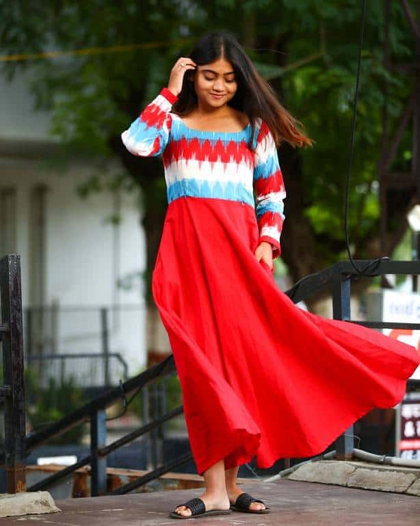 Scarlet Red Nursing Dress Secondary image