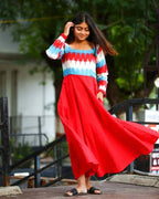 Scarlet Red Nursing Dress