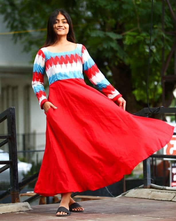 Scarlet Red Nursing Dress