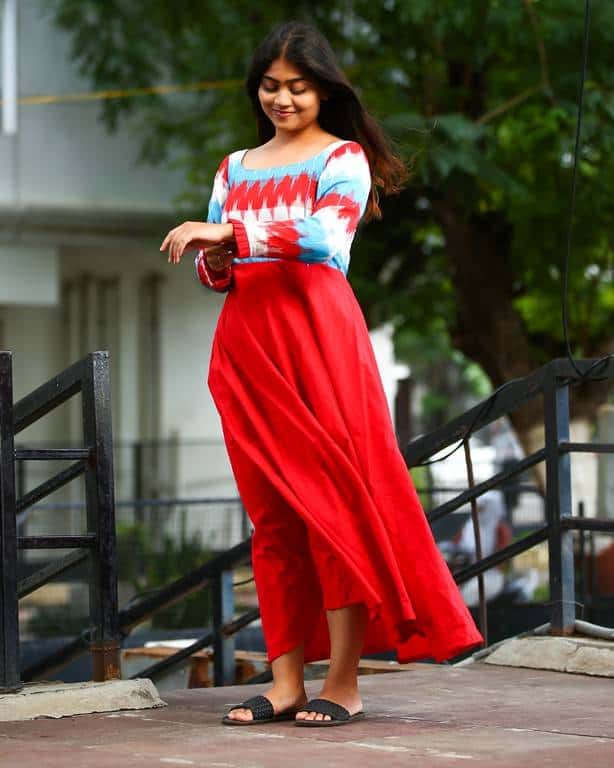 Scarlet Red Nursing Dress