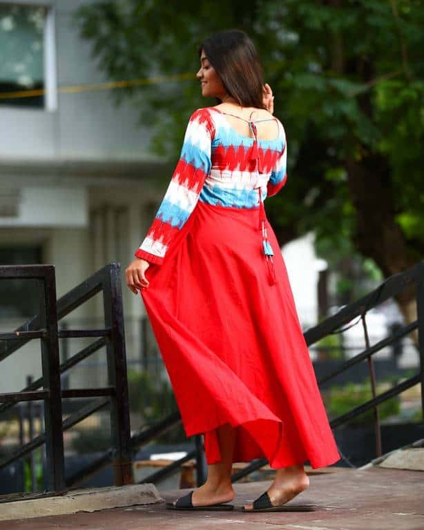 Scarlet Red Nursing Dress