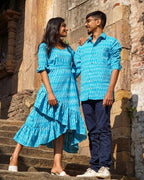 Berry Blue Senorita Ikat Family Set