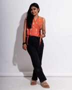 Tangy Orange Crop Top
