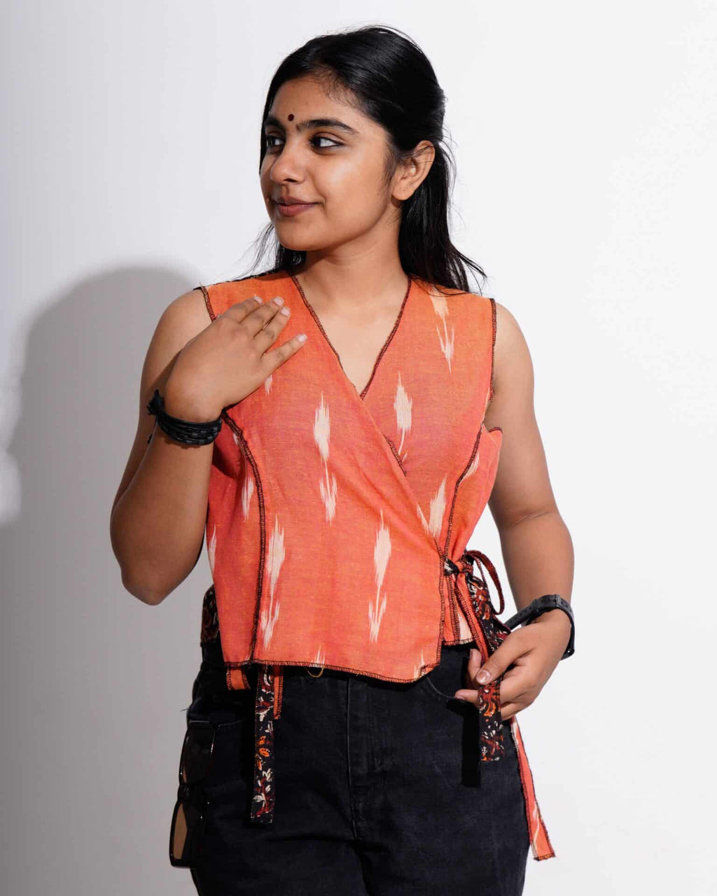 Tangy Orange Crop Top
