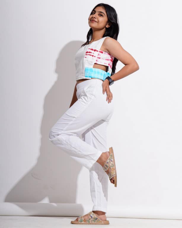 White Sky Crop Top