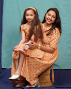 Dusty Orange Mother Daughter Twinning