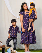 Purple Berry Mother Son Twinning