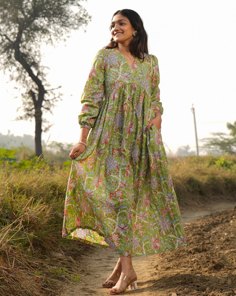 Mint Green Long Dress