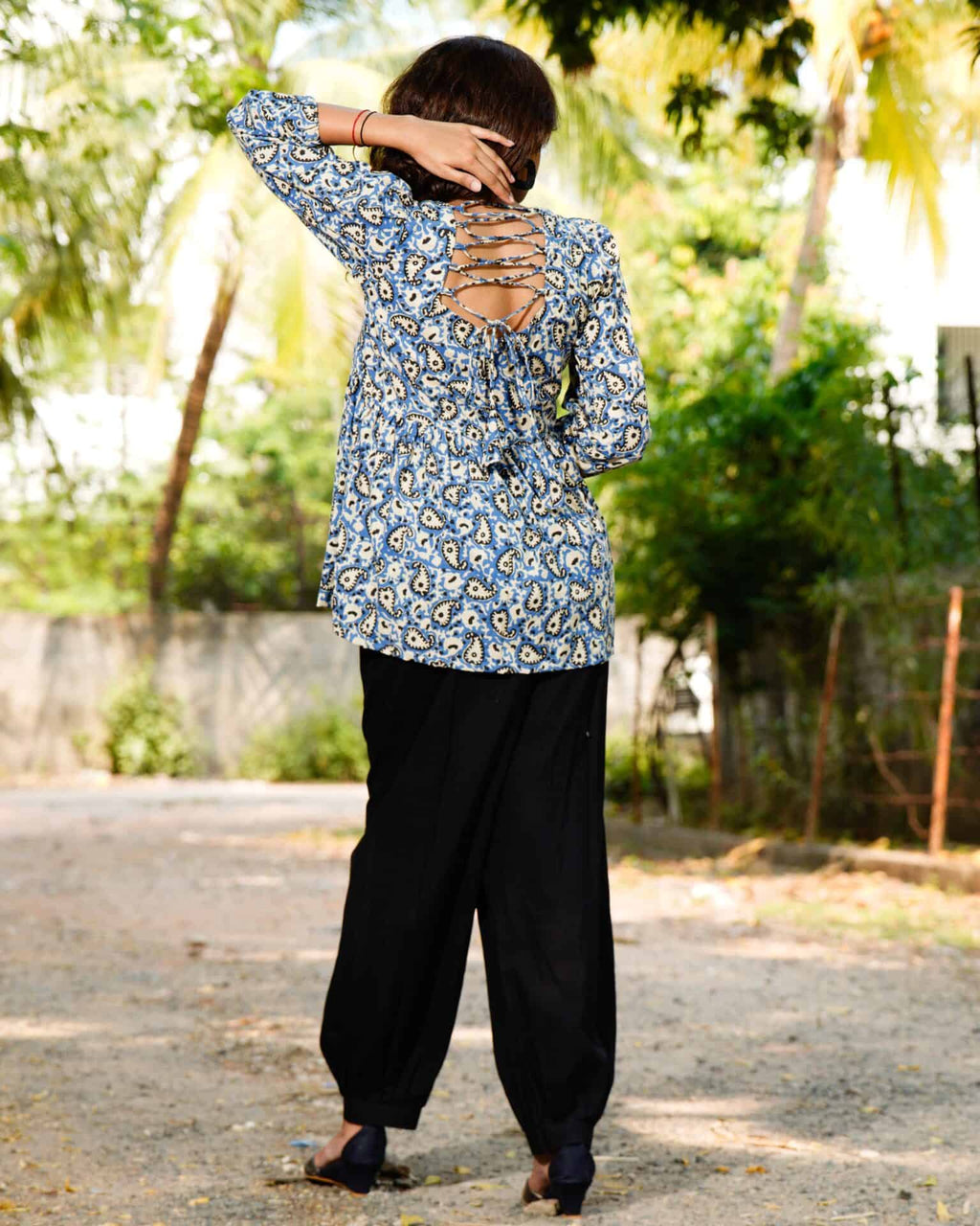 Sapphire Floret Maternity Short Kurti