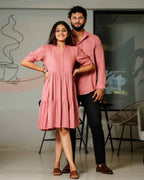 Starry Pink Short Couple Set