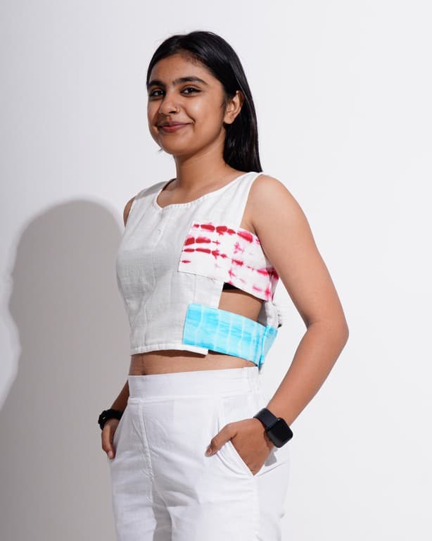 White Sky Crop Top