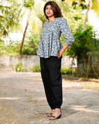 Sapphire Floret Maternity Short Kurti
