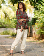 Berry Maroon Short Kurti