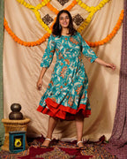 Foliate Frill Dress