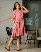 Starry Pink Short Dress