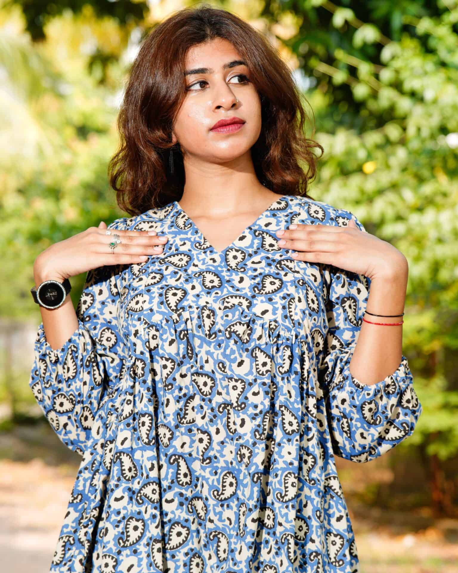 Sapphire Floret Short Kurti