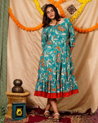 Foliate Frill Dress