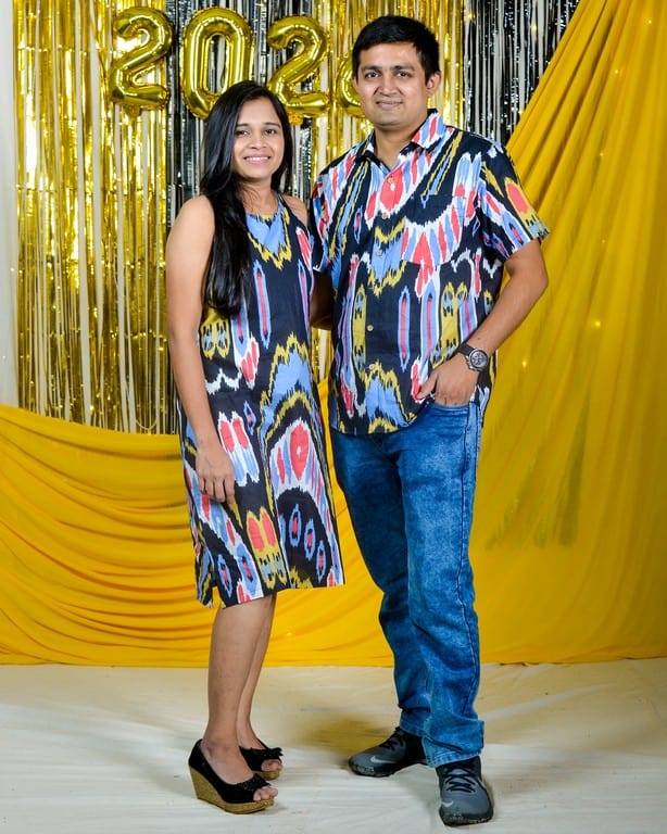 Banjaran Short Dress Couple Set