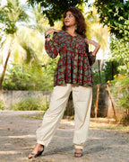 Berry Maroon Short Kurti