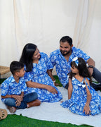 Blue Bloom Short Family Set