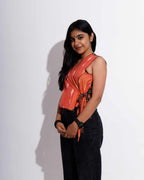 Tangy Orange Crop Top