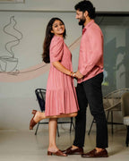 Starry Pink Short Couple Set