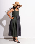 Pine Leaf Sleeveless Dress