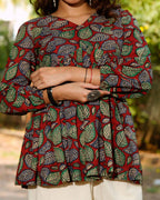 Berry Maroon Short Kurti