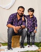 Purple Berry Father Son Twinning