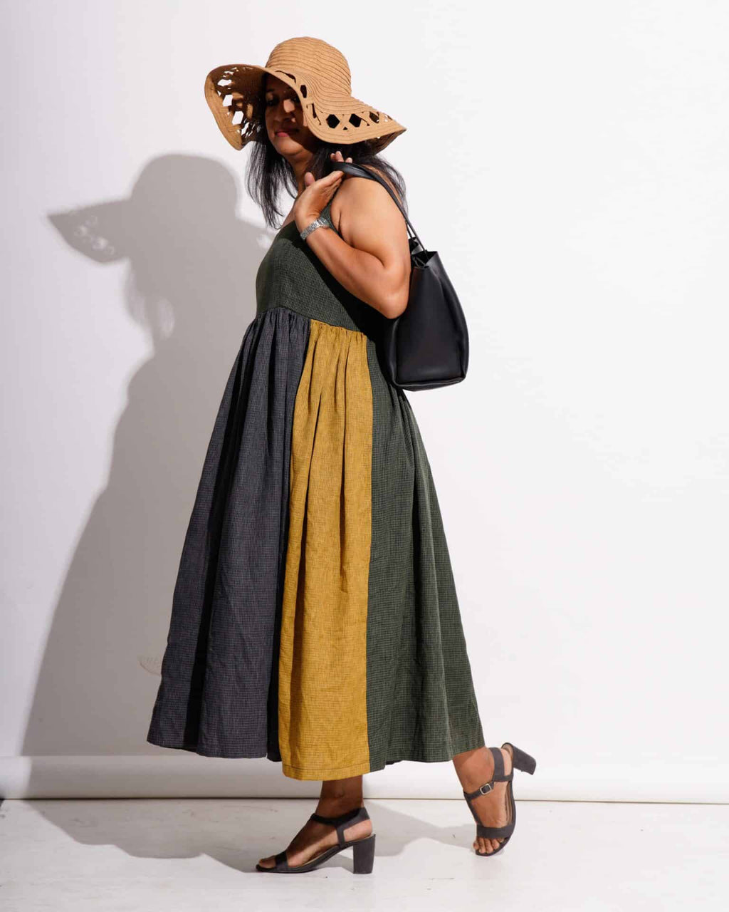 Pine Leaf Sleeveless Dress