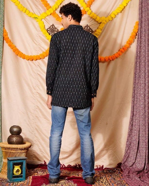 Ocean Black Glorious Kurta