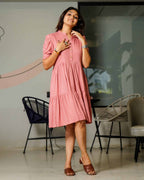 Starry Pink Short Dress
