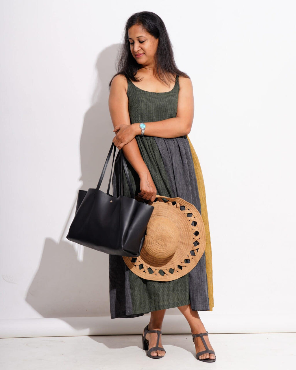 Pine Leaf Sleeveless Dress