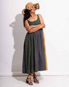 Pine Leaf Sleeveless Dress