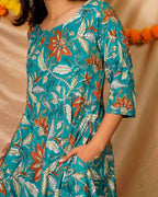 Foliate Frill Dress