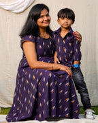 Purple Berry Mother Son Twinning