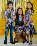 Banjaran Short Dress Mother Son Twinning