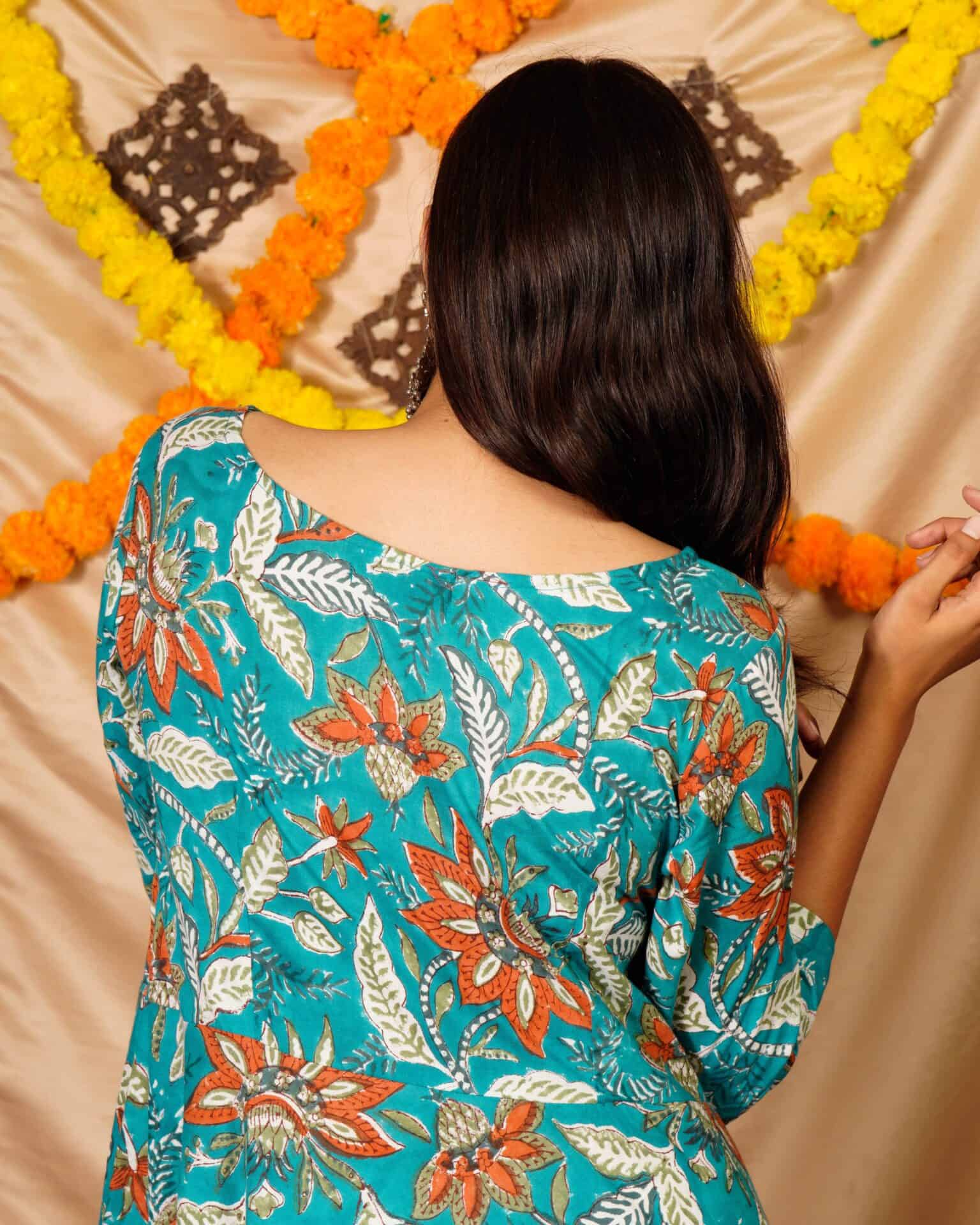 Foliate Frill Dress