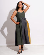 Pine Leaf Sleeveless Dress