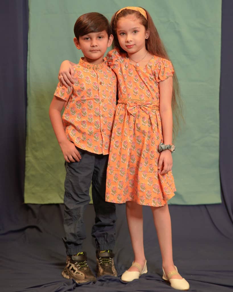 Dusty Orange Family Set