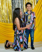 Banjaran Short Dress Mother Son Twinning