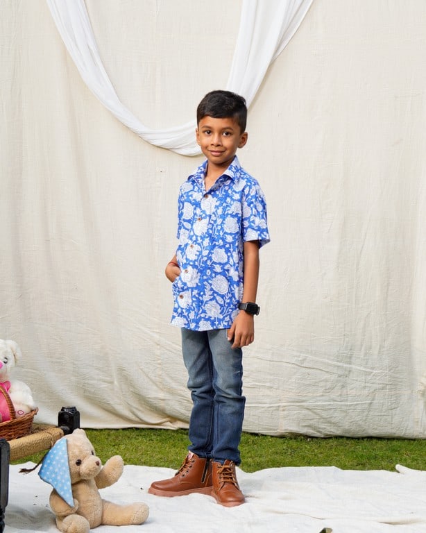 Blue Bloom Kids Shirt Main image