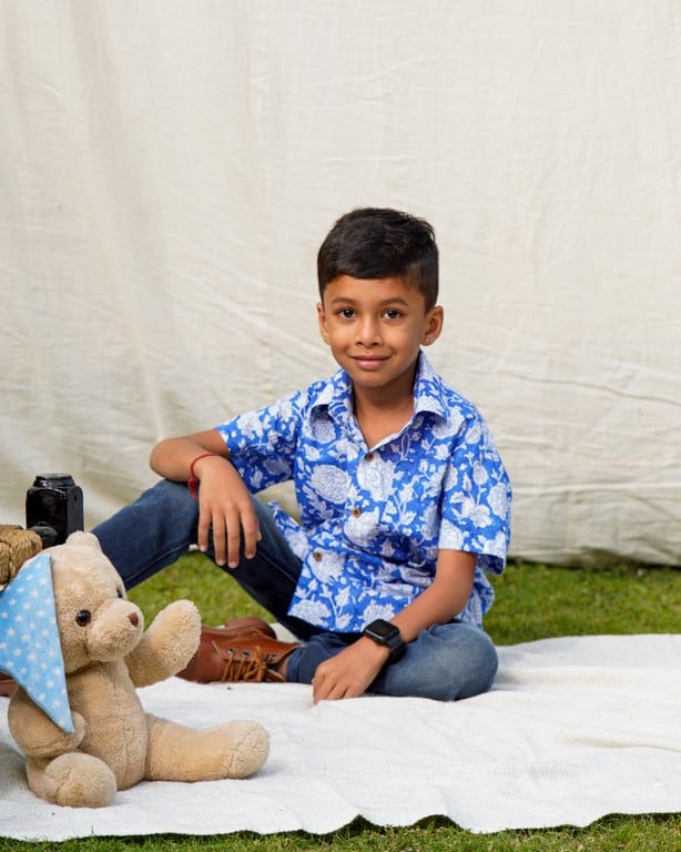 Blue Bloom Kids Shirt Secondary image