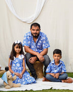Blue Bloom Father Daughter Twinning