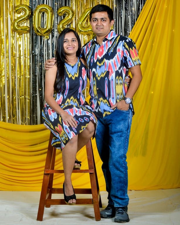 Banjaran Short Dress Couple Set