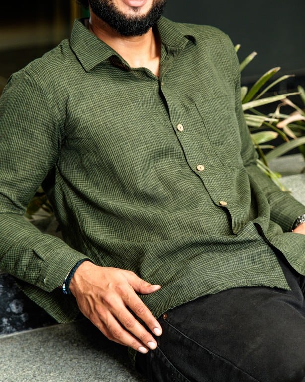 Green Checkered Shirt