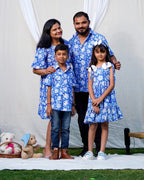 Blue Bloom Short Family Set
