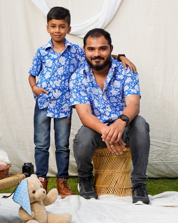 Blue Bloom Father Son Twinning Secondary image